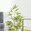 Pianta Artificiale di Bambù H120 cm con Vaso Verde
