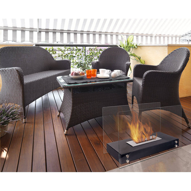 Camino a Bioetanolo da Pavimento 70x40,2 cm Flig Oakland Bianco