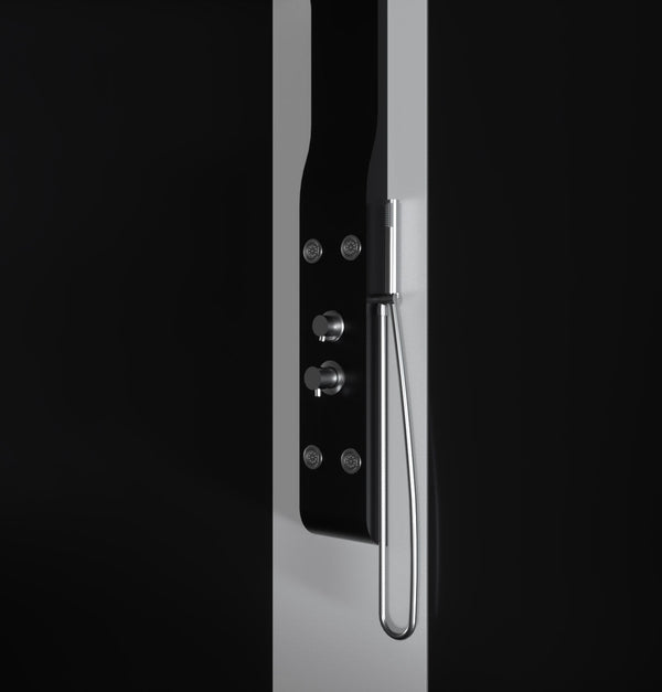 Colonne de douche d'hydromassage en ABS noir mat Relax sconto