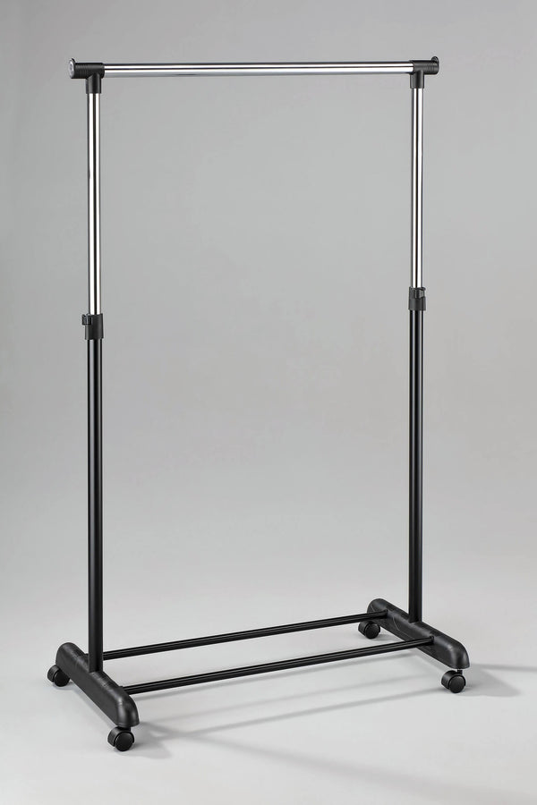 Stender Simple en Métal Chromé Noir 84x44x163 cm Transat Duo Noir Chrome acquista