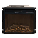 Camino Elettrico da Terra 89,5x90,5x28 cm Jefferson in Legno Nero      