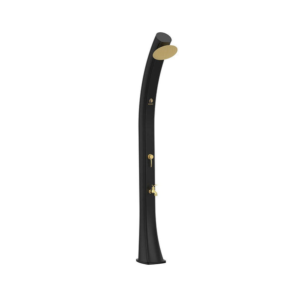 prezzo Doccia Solare da Giardino 40L Miscelatore e Lavapiedi Sined Sole XXL Nera/oro