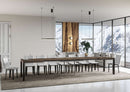 Tavolo Allungabile 120/380x90 cm Everyday Noce Gambe Antracite      