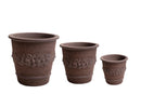 Set 3 Ø 50 39 31 cm Vasi Festonato 