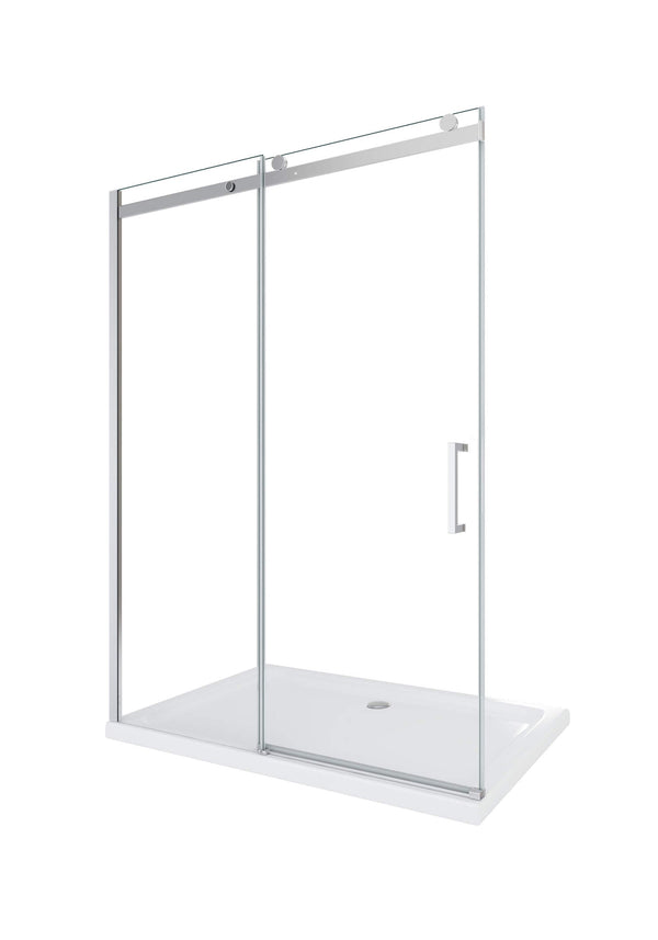 Porte de Douche Niche 1 Porte Coulissante en Cristal Transparent 8mm H190cm Différentes Tailles online