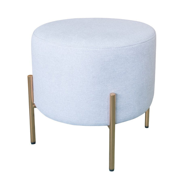 acquista Pouf Poggiapiedi Ø40 cm in Tessuto Kate Grigio
