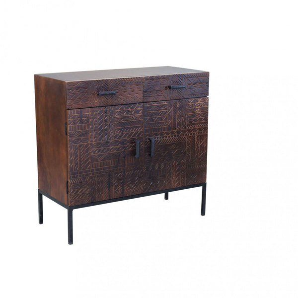 Armoire Craig 90x40x85 h cm en bois marron prezzo