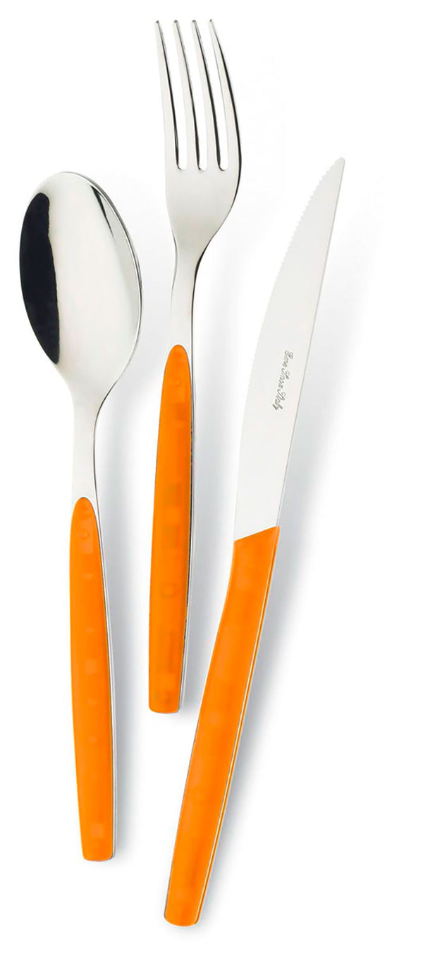 Servizio Set di Posate 24 pezzi in Acciaio Inox Eme Dream Arancio 9 sconto