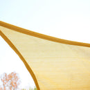 Tenda Vela da Giardino Triangolare 3x4m in HDPE Sabbia 