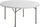Table de restauration ronde pliante Ø115 cm Tosini Blanc CZ115