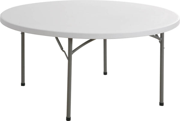 Table de restauration ronde pliante Ø115 cm Tosini Blanc CZ115 sconto