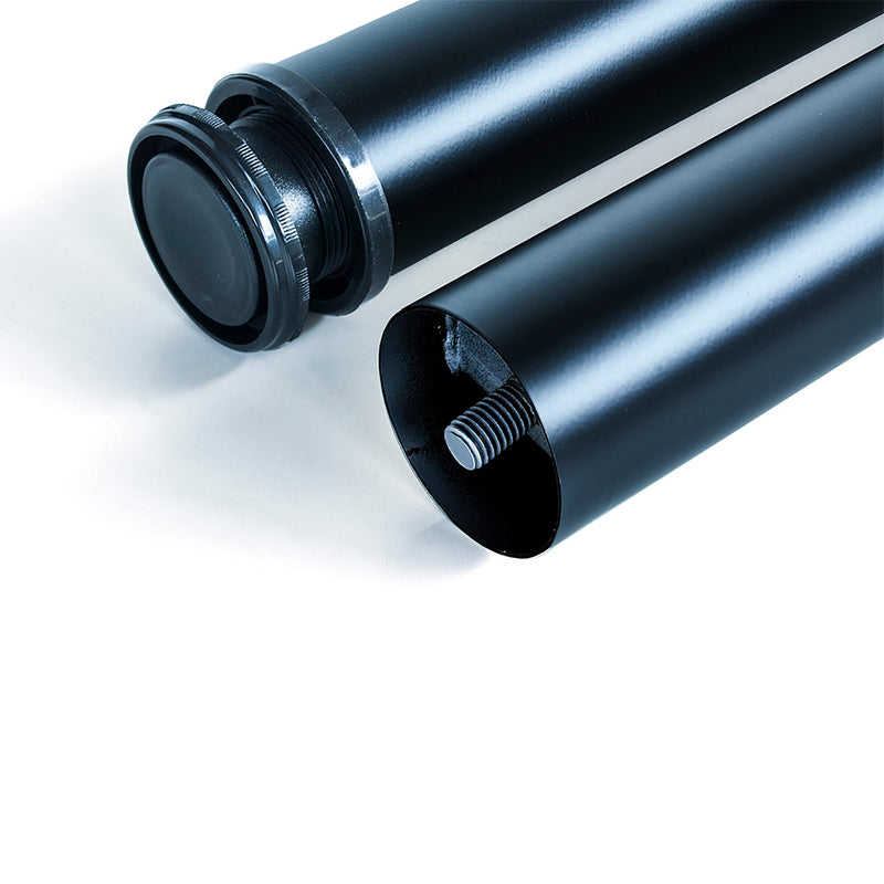 Kit 4 Gambe per Tavolo Regolabili Ø6x71/73 cm in Acciaio Emuca Nere