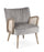 Fauteuil 64x71x79h cm Virna Argent