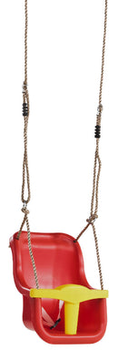 Seggiolino per Altalena 52x36x29 cm con Protezione Rosso e Giallo