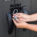 Casetta Box da Giardino Porta Utensili 238x300 cm in Polietilene Grigio