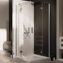 Box Doccia Angolare 2 Ante Battenti in Cristallo Trasparente 6mm H190 Fosterberg Herning Varie Misure