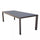 Table extensible Houston 160/240x100x74 h cm en aluminium taupe