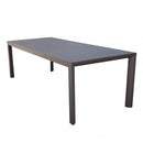 Tavolo Allungabile Houston 160/240x100x74 h cm in Alluminio Taupe