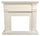 Cadre de sol pour insert de cheminée électrique 114x28,2x102,2 cm en MDF Sined Caldera Blanc