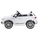 Macchina Elettrica per Bambini 12V con Licenza Audi Q7 Bianco