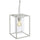Lampe à suspension d'extérieur E27 en aluminium Sovil blanc