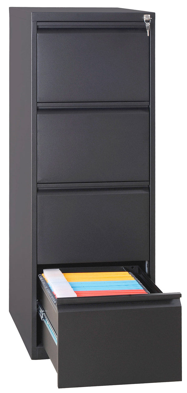 acquista Classeur 4 tiroirs 46x62x132 cm en métal noir