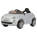 Macchina Elettrica per Bambini 12V con Licenza Fiat 500 Bianca