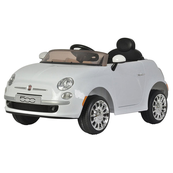 Voiture électrique pour enfants 12V avec permis Fiat 500 blanc acquista