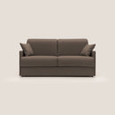 Divano Letto 3 Posti 189x96x96 cm Evans in Tessuto Marrone
