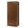 Armoire 180x60x90 cm 2 portes 2 tiroirs noyer antique