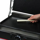Piastra per Panini 36x23 cm Rigata e Liscia in Ghisa e Acciaio Inossidabile