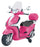 Trottinette électrique pour enfants 12V Piaggio Liberty ABS Rose