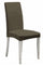 Lot de 2 housses de chaise avec dossier élastiqué en polyester Fashion Taupe