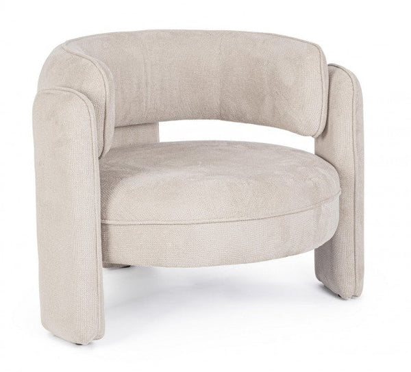 acquista Fauteuil de salon Aisha 94x88x73 cm en tissu beige