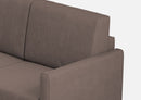 Divano Angolare 6 Posti 281x241x85 cm Karay in Tessuto Talpa