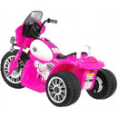 Mini Moto Elettrica per Bambini 6V Police Polizia Rosa