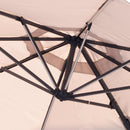 Ombrellone da Giardino Decentrato 3x3m in Alluminio con LED Florida Sabbia
