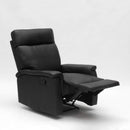 Poltrona Relax Reclinabile Manuale 80x94x102 cm in Similpelle Nero