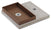 Base avec Plateau pour Fontaines avec Grand Anneau 40x40x5 cm en Ciment Belfer 42/BSE/5 Rouille