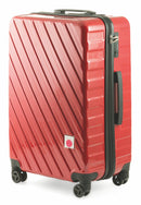 Trolley Valigia Bagaglio a Mano Rigida in Policarbonato 4 Ruote TSA Soriani Rosso