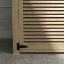 Armadio da Esterno a 2 Ripiani 127x65x159.5/168 cm in Legno di Abete 