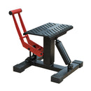 Cavalletto Alzamoto 28x17.5x24.5-35.5 cm in Acciaio e Gomma Nero e Rosso