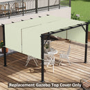 Copertura per Gazebo Pergola 3x3 m 488x122 cm  in PE Impermeabile color Kaki