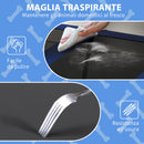 Cuccia per Cani Taglia Grande 106x76x94 cm in Acciaio e Poliestere Blu Scuro