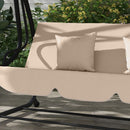 Dondolo Letto da Giardino 3 Posti 200x120x164 cm Marrone Chiaro 