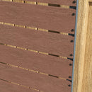 Fioriera da Esterno con Spalliera a Doghe per Piante Rampicanti 72x38x150cm Marrone Chiaro