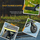 Monopattino Elettrico Bambini 4-14 Anni 150W  42x94x105-108 cm in Acciaio e PP Nero