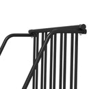 Rastrelliera Portabiciclette a 3 Posti da Esterno 114x58x75cm Nero