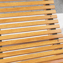 Sedia a Dondolo da Giardino a S con Seduta Ergonomica 130x60x60 cm in Legno di Abete e di Pino