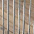 Set Tavolo con Piano in Vetro e 4 Sedie da Giardino in Alluminio e Poliestere Grigio Scuro